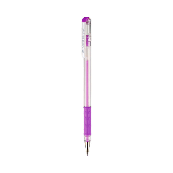 Pentel K118-LV Hybrid Gel Grip Gel Roller Pen -Pastel Violet