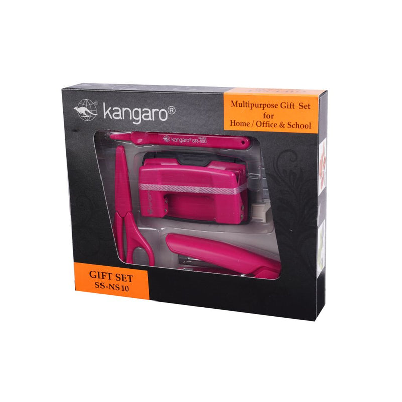 Kangaro Combo Pack/Sets Staplers Ss Ns 10 Fuchsia Pink