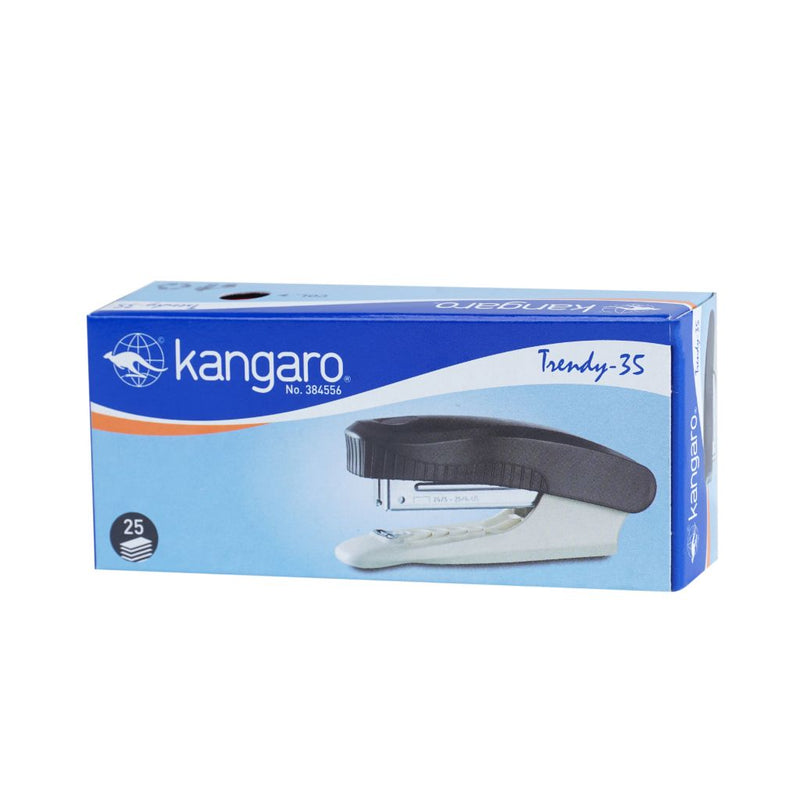 Kangaro Staplers Trendy-35 Black With Ivory Base