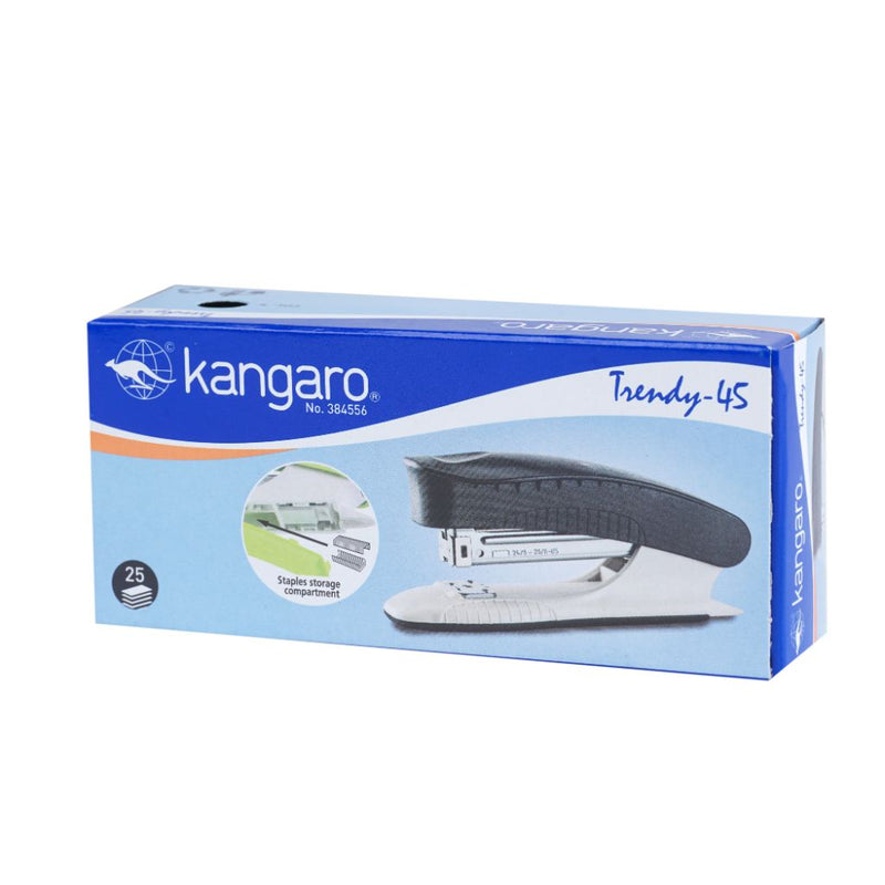 Kangaro Staplers Trendy-45 Black With Ivory Base