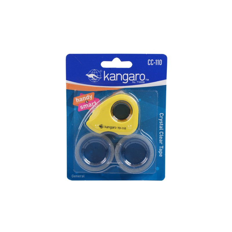 Kangaro Tape Dispenser Cc-110 Lemon Yellow