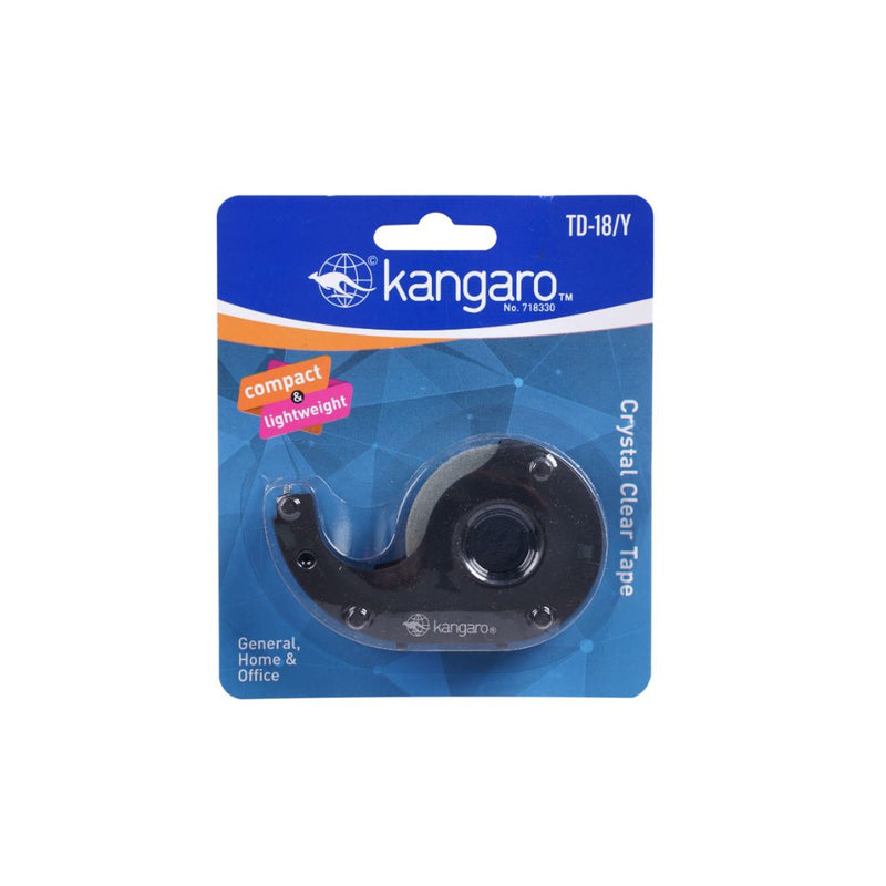 Kangaro Tape Dispenser Td-18Y Black