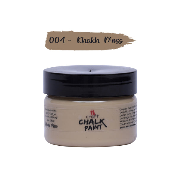 iCraft Chalk Paint -Khakhi Moss, 50ml