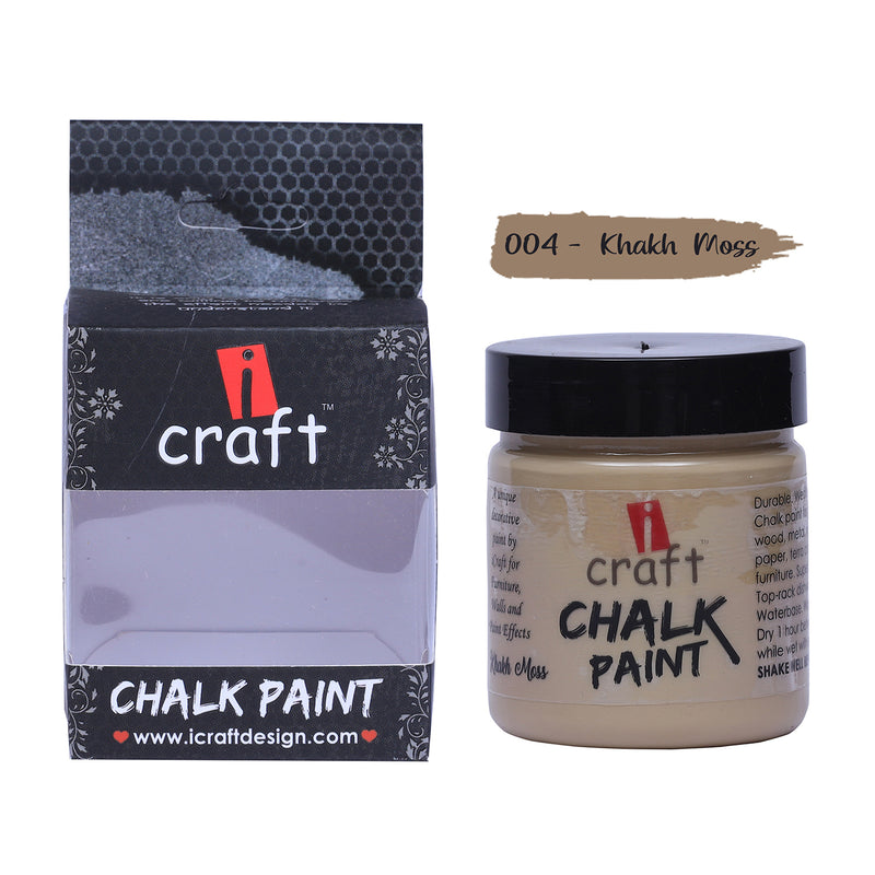 iCraft Chalk Paint -Khakhi Moss, 100ml