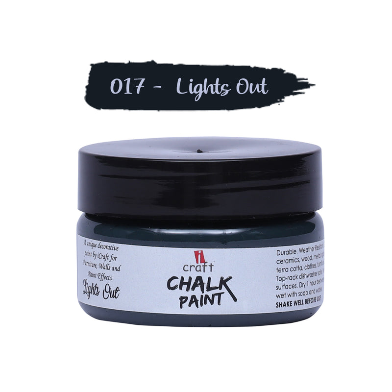 iCraft Chalk Paint -Light Out, 50ml