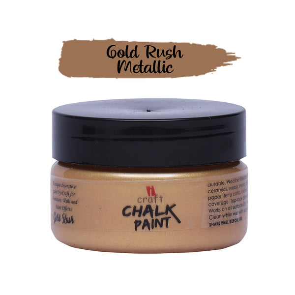 iCraft Metallic Chalk Paint 60ml-Gold Rush