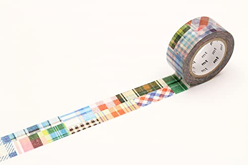 mt Washi Japanese Masking Tape EX Series, 20 mm x 10 mtrs Shade – Patchwork