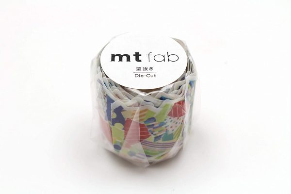 mt Washi Japanese Masking Tape Fab Die – Cut, Torn paper , 45 mm x 3 mtrs(Pack of 1)