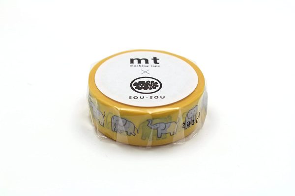 mt Washi Japanese Masking Tape , Shade – Zou, 15mm x 7 mtrs.(Pack of 1)