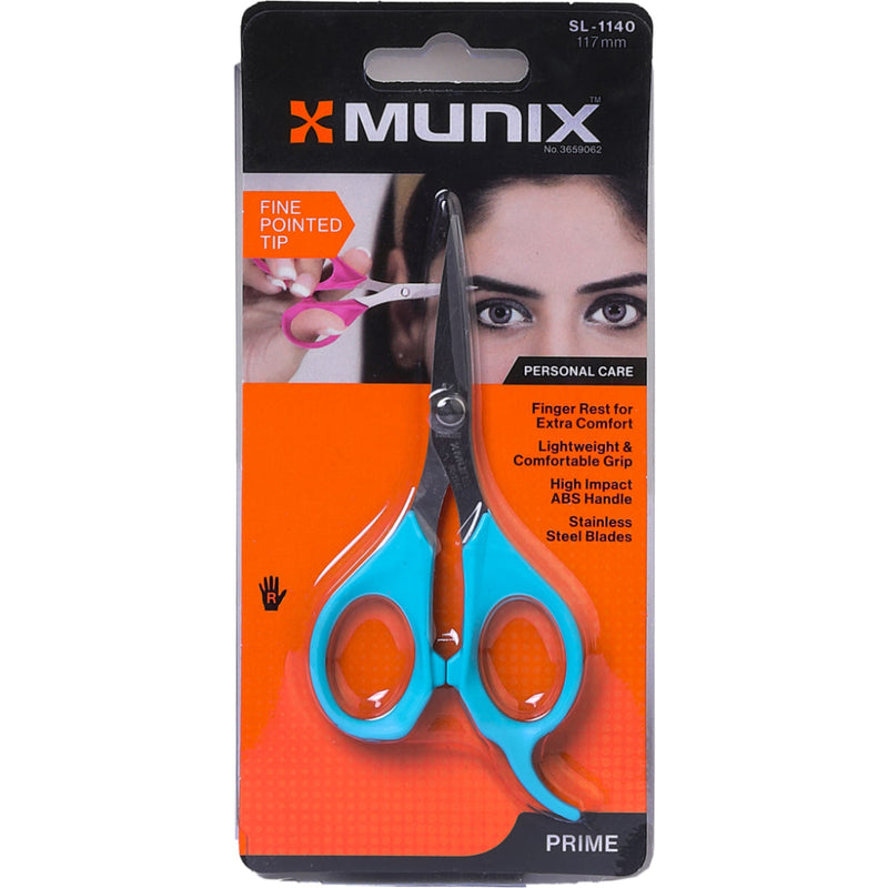 Munix Scissors For Personal Care Sl-1140 117Mm Blue