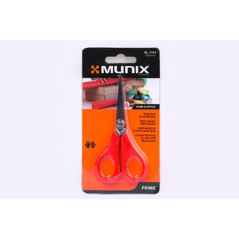 Munix Scissors For Home/Office Sl-1143 108mm Red