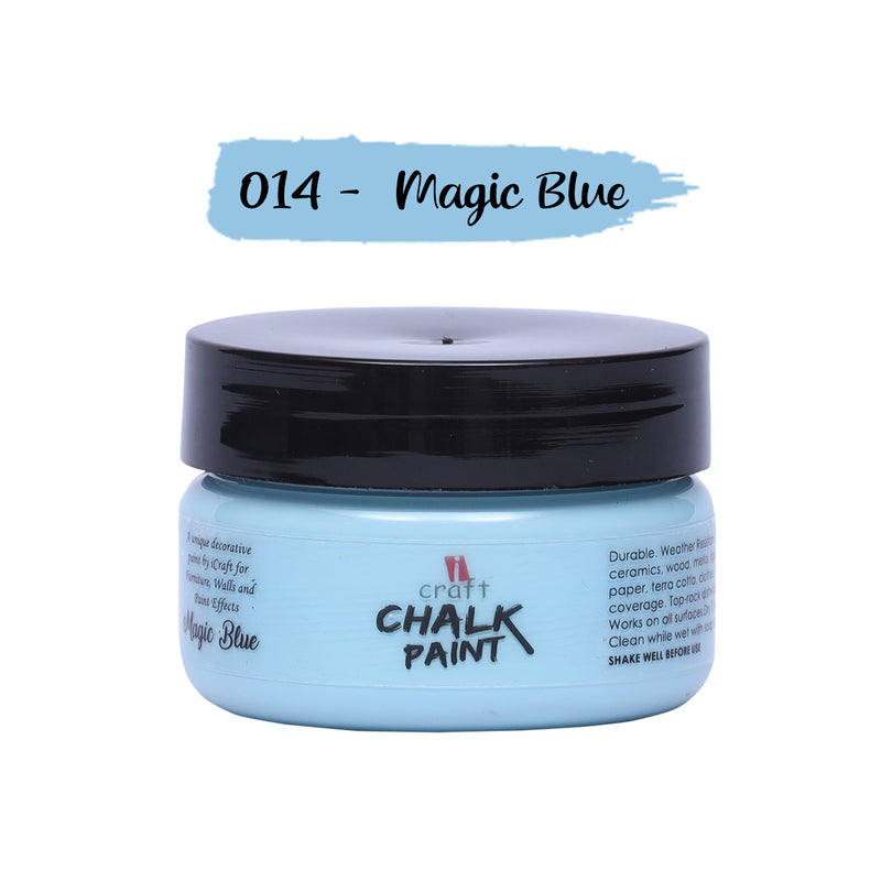 iCraft Chalk Paint -Magic Blue, 50ml