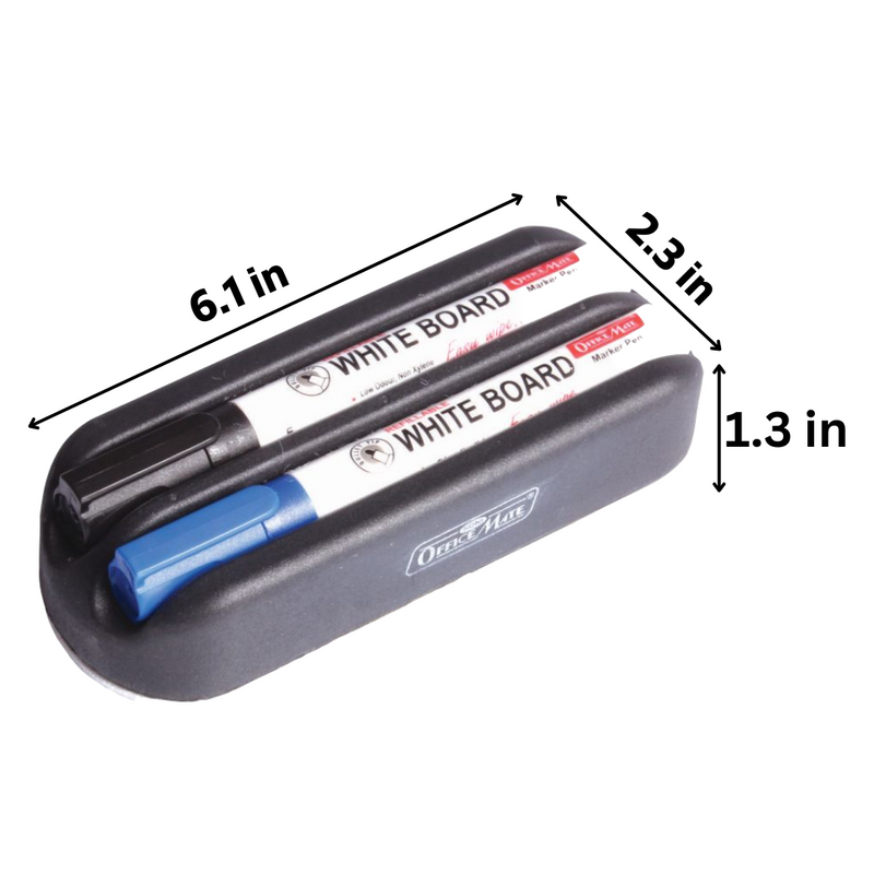 Soni Officemate Magnetic Whiteboard Dusters with 2 Whiteboard Markers (10 Pcs in Pack)
