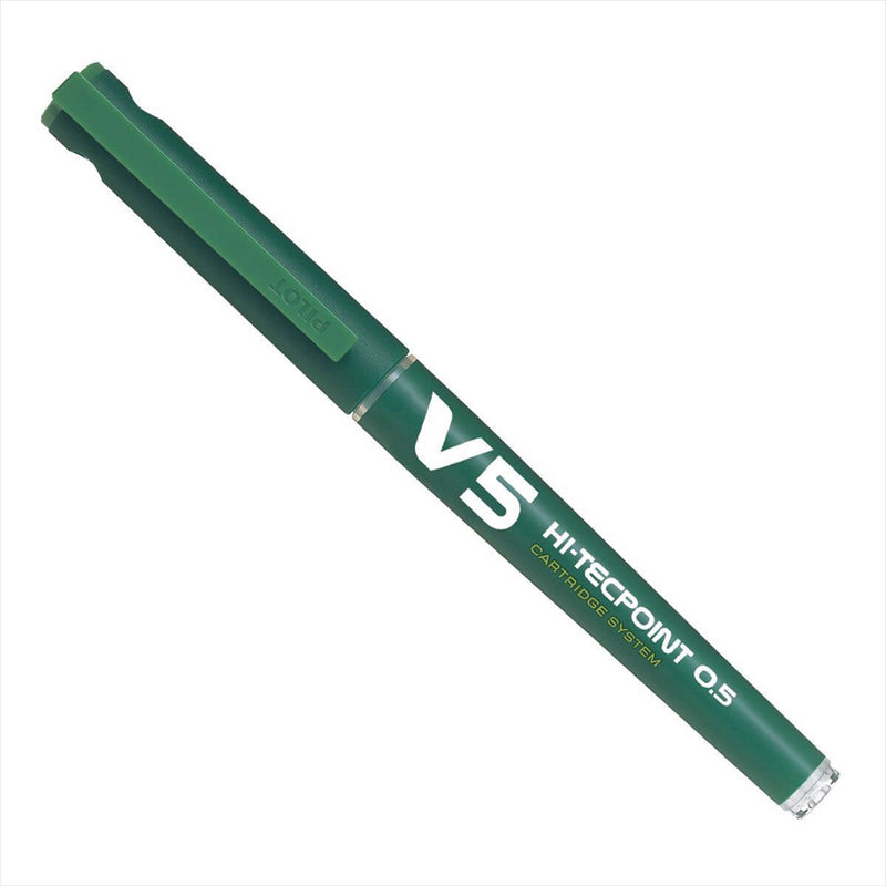 Pilot Hi-Tecpoint V5 Cartridge Pen Green Ink