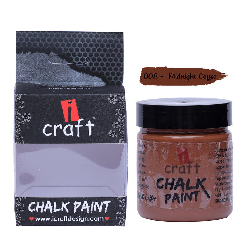 iCraft Chalk Paint -Midnight Coffee, 100ml