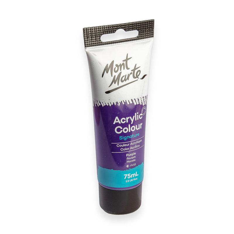 Monte Marte Acrylic Colour Paint Signature 75ml (2.5 US fl.oz) Tube - Purple