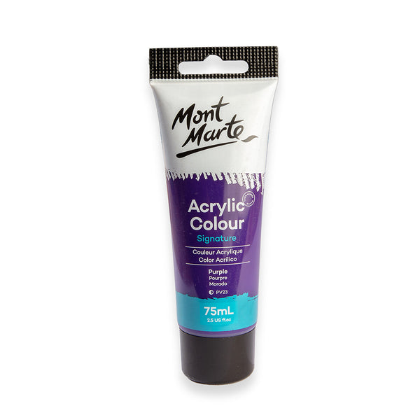 Monte Marte Acrylic Colour Paint Signature 75ml (2.5 US fl.oz) Tube - Purple