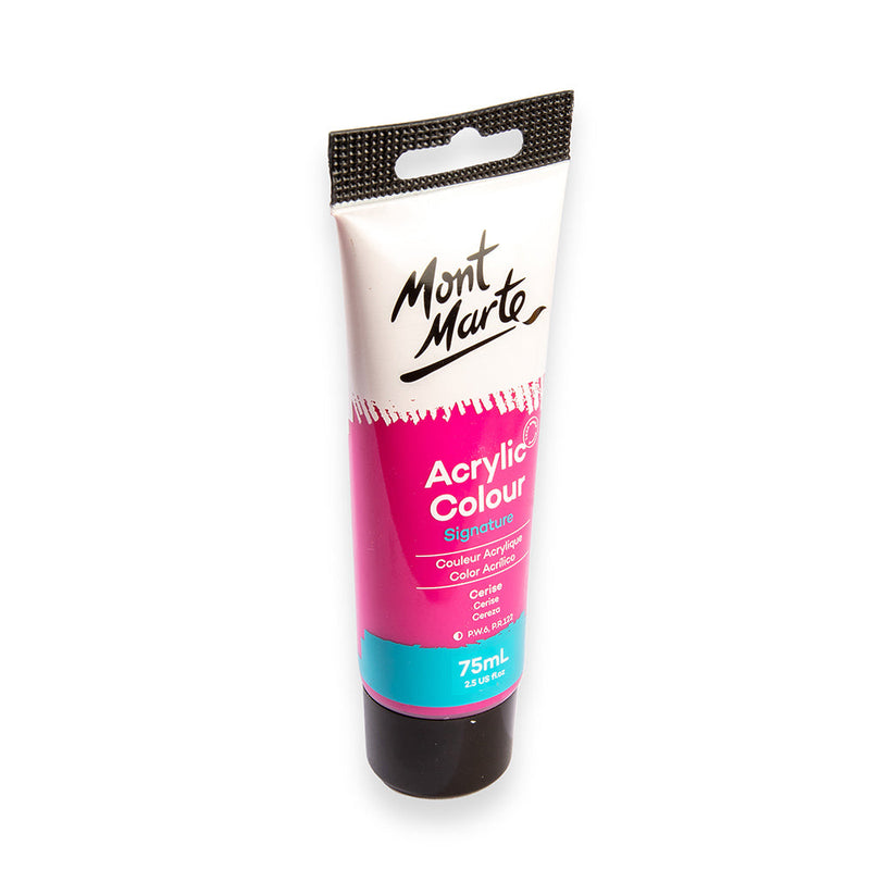 Monte Marte Acrylic Colour Paint Signature 75ml (2.5 US fl.oz) Tube - Cerise