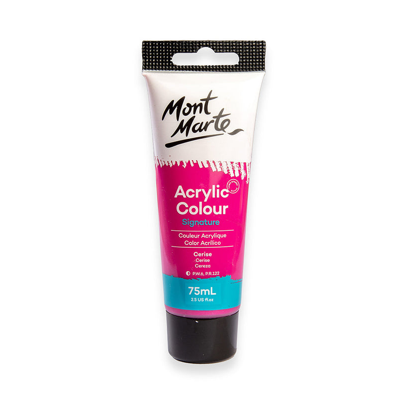 Monte Marte Acrylic Colour Paint Signature 75ml (2.5 US fl.oz) Tube - Cerise