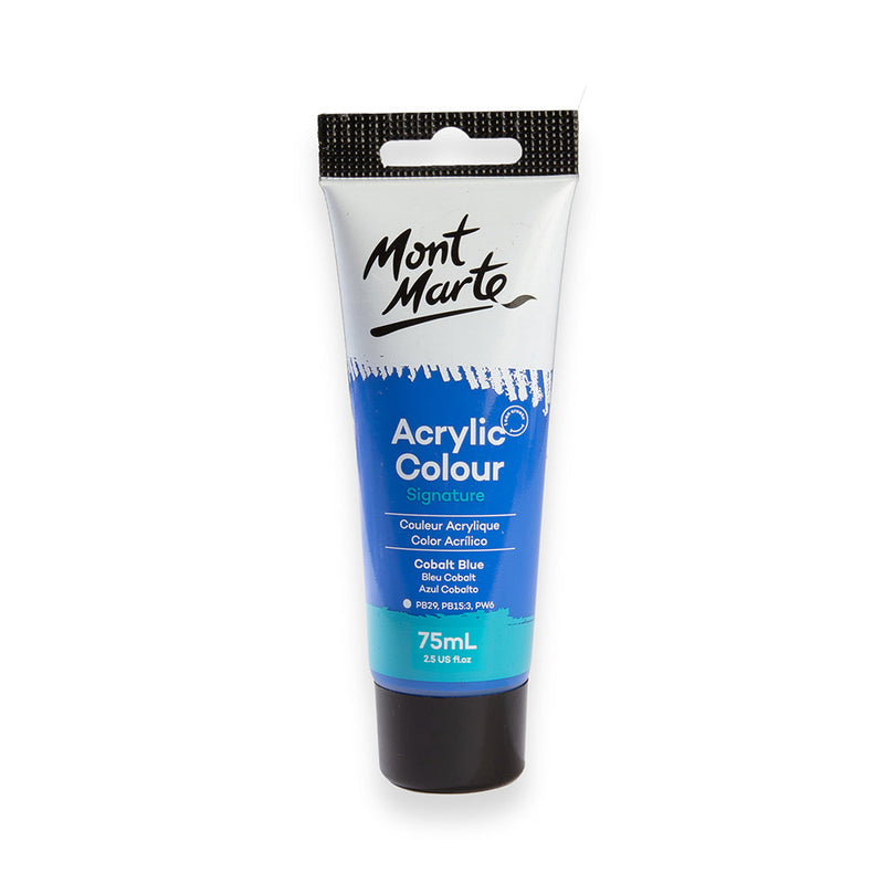 Monte Marte Acrylic Colour Paint Signature 75ml (2.5 US fl.oz) Tube - Cobalt Blue