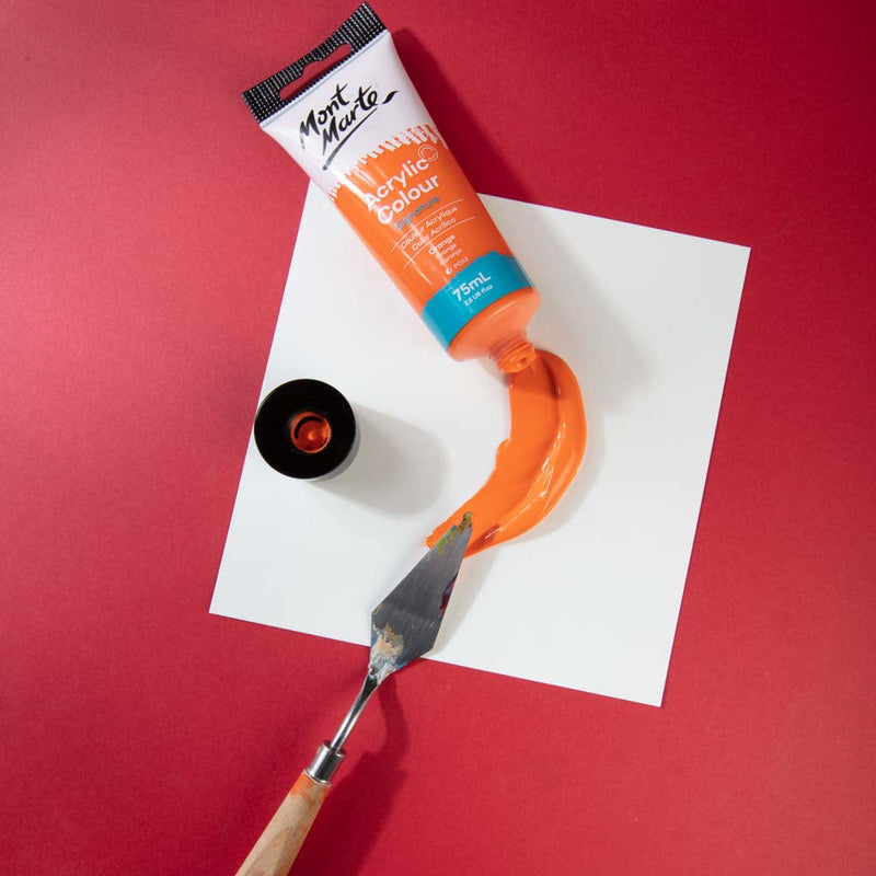 Monte Marte Acrylic Colour Paint Signature 75ml (2.5 US fl.oz) Tube- Orange