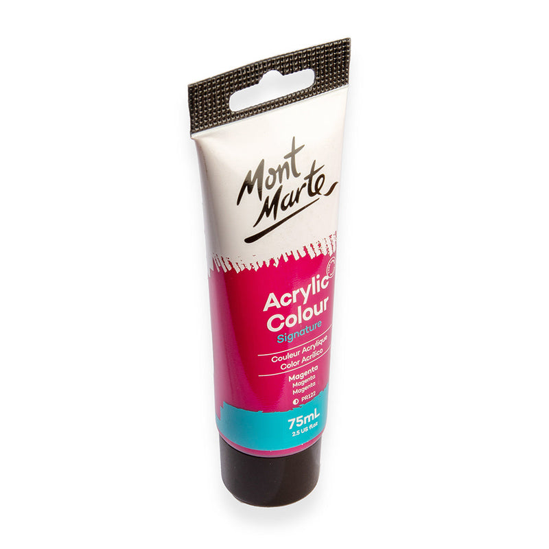 Monte Marte Acrylic Colour Paint Signature 75ml (2.5 US fl.oz) Tube - Magenta