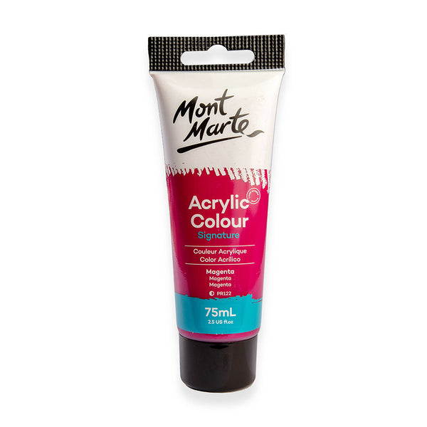 Monte Marte Acrylic Colour Paint Signature 75ml (2.5 US fl.oz) Tube - Magenta