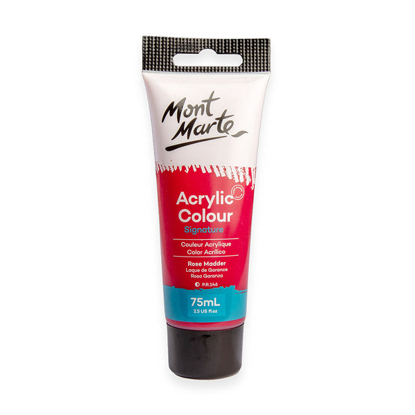 Monte Marte Acrylic Colour Paint Signature 75ml (2.5 US fl.oz) Tube - Rose Madder