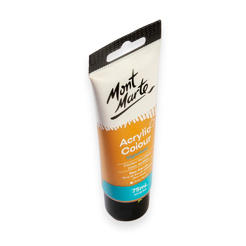 Monte Marte Acrylic Colour Paint Signature 75ml (2.5 US fl.oz) Tube - Raw Sienna