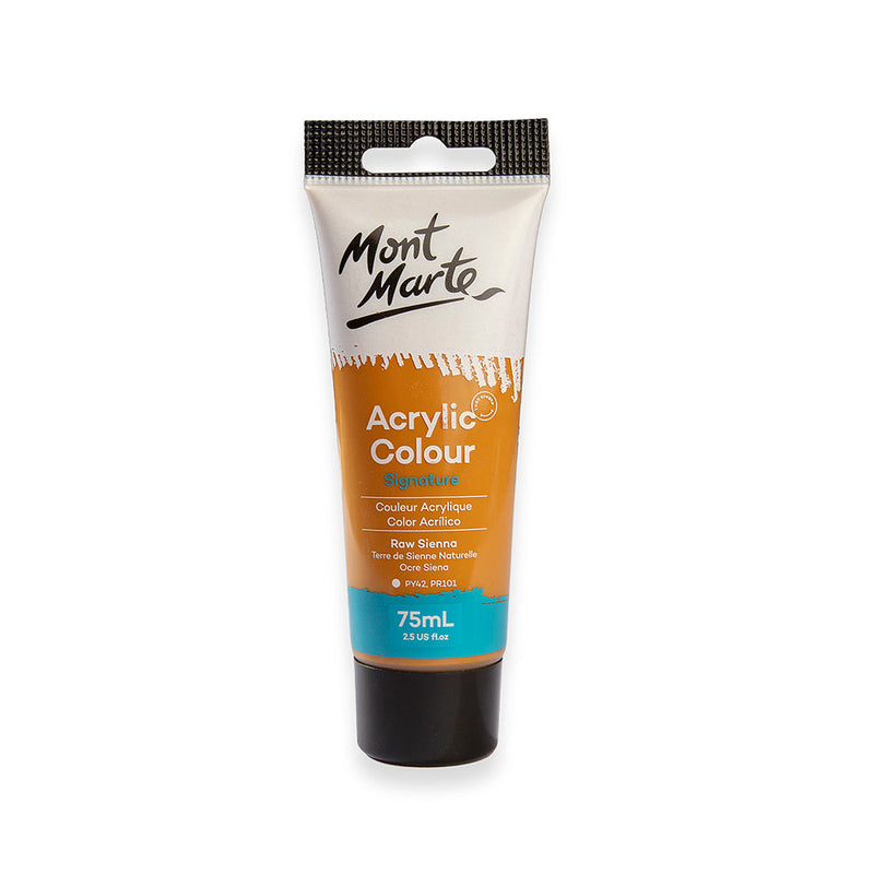 Monte Marte Acrylic Colour Paint Signature 75ml (2.5 US fl.oz) Tube - Raw Sienna