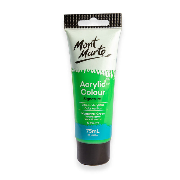 Monte Marte Acrylic Colour Paint Signature 75ml (2.5 US fl.oz) Tube - Monastral Green