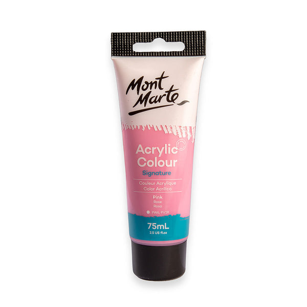 Monte Marte Acrylic Colour Paint Signature 75ml (2.5 US fl.oz) Tube - Pink