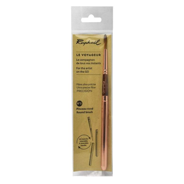 Raphael Precision Soft Synthetic Pocket Travel Brush with Reversible Handle Size – 5