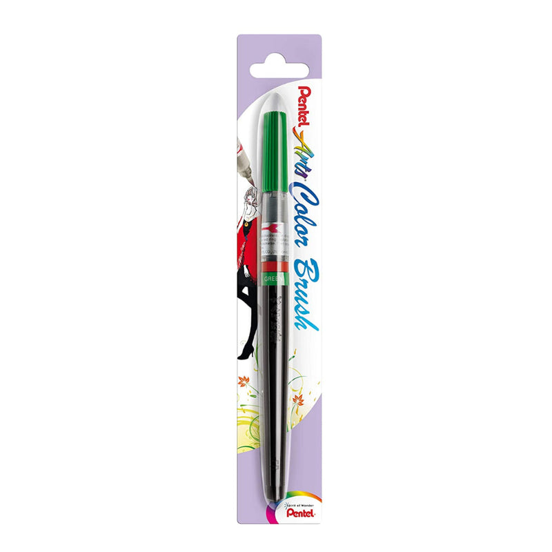 PENTEL XGFL COLOUR BRUSH PEN - GREEN (104X D)