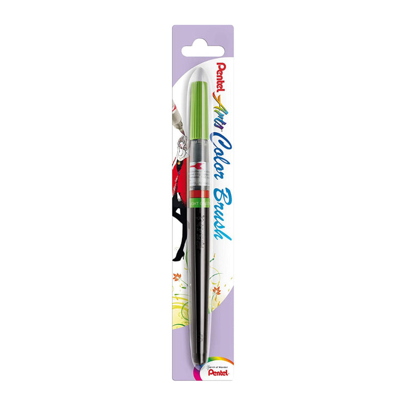 PENTEL XGFL COLOUR BRUSH PEN - LIGHT GREEN (111X K)