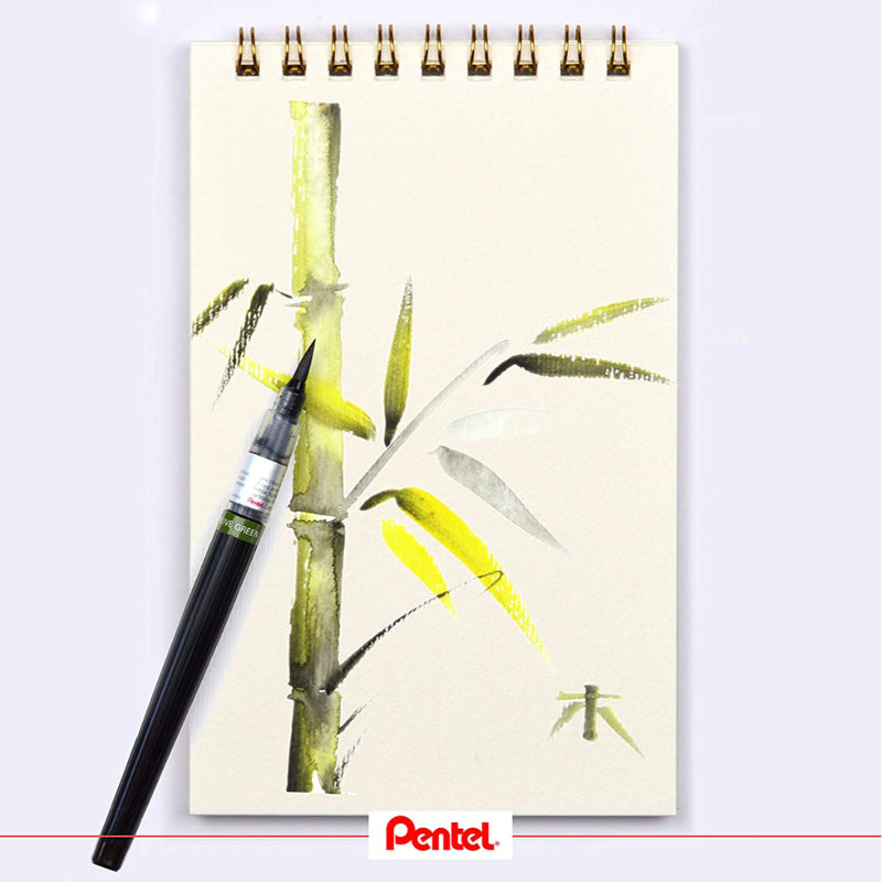 PENTEL XGFL COLOUR BRUSH PEN - YELLOW ORANGE (140X)