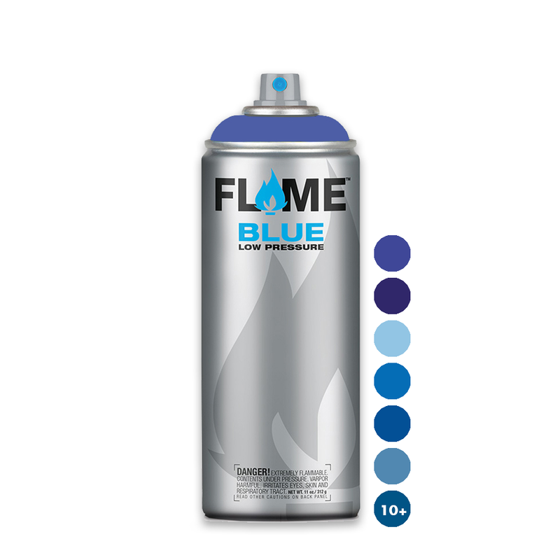 Flame Blue Low Pressure Acrylic Signal Blue Colour Graffiti Spray Paint - FB 512 (400ml)