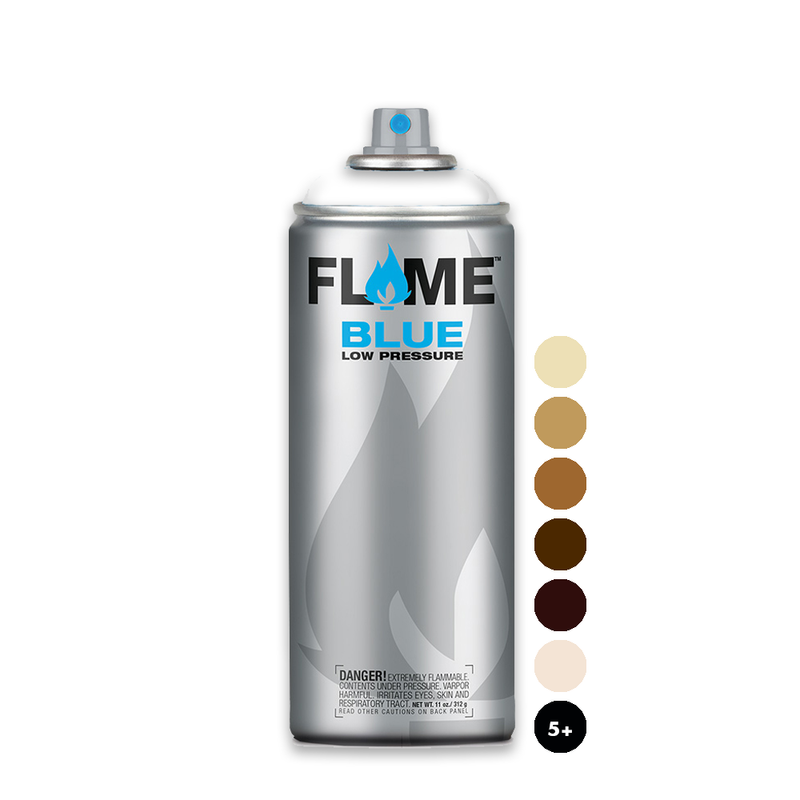 Flame Blue Low Pressure Acrylic Chocolate Colour Graffiti Spray Paint - FB 710 (400ml)