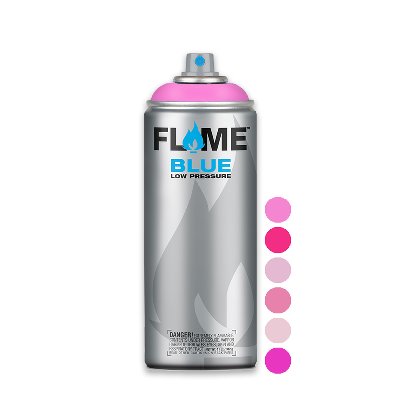 Flame Blue Low Pressure Acrylic Piglet Pink Light Colour Graffiti Spray Paint - FB 308 (400ml)