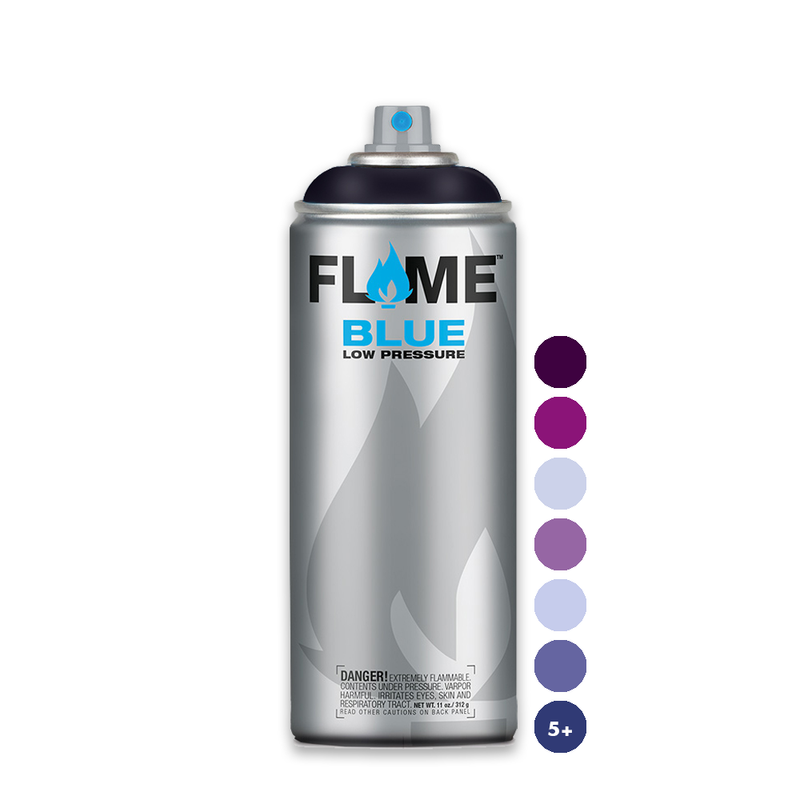 Flame Blue Low Pressure Acrylic Viola Light Colour Graffiti Spray Paint - FB 416 (400ml)