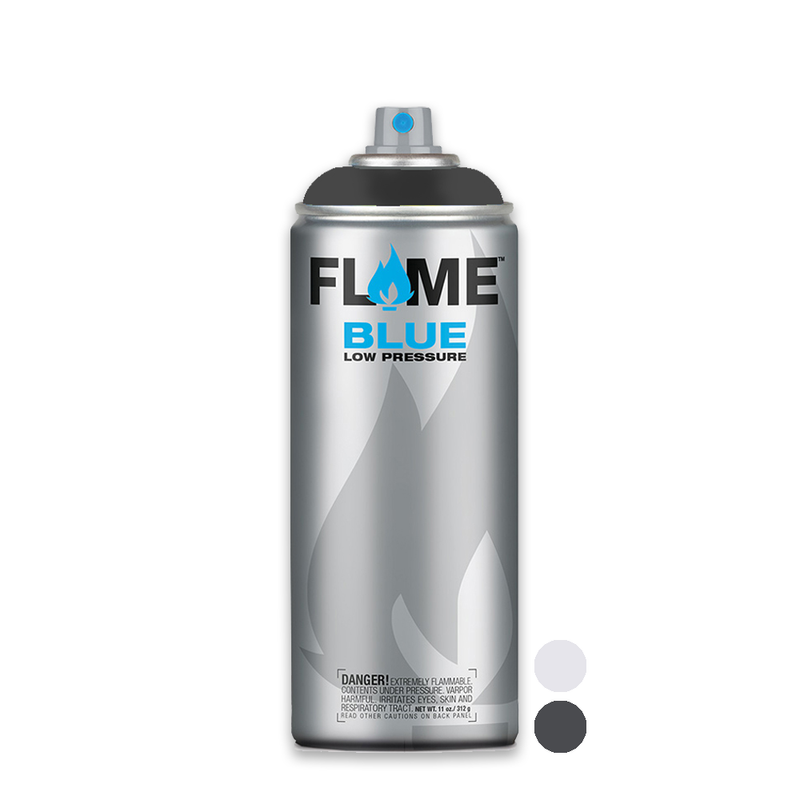 Flame Blue Low Pressure Acrylic Transparent White Colour Graffiti Spray Paint - FB 3004 (400ml)