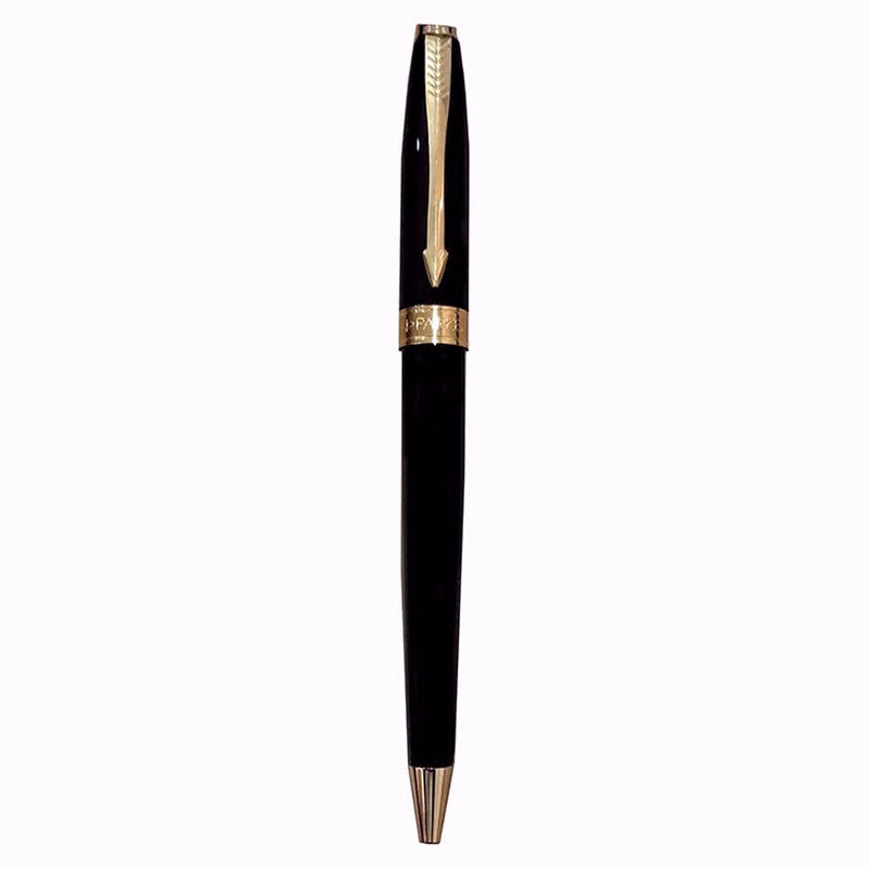 Parker Fusion Lacque Black Gold Trim Ballpoint Pen