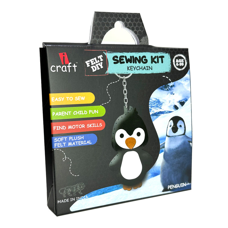 iCraft Felt Keychain-Penguin