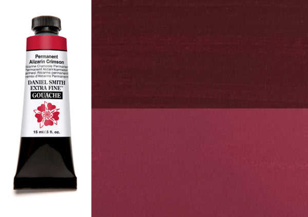 DANIEL SMITH Extra Fine Gouache Color Permanent Alizarin Crimson 15ml