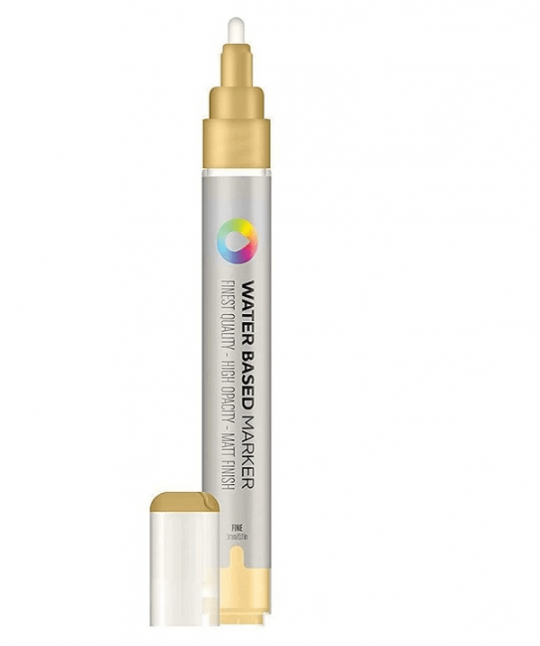 MTN Acrylic Marker 3mm Frame Gold (Refillable with MTN Water Based Paint Or Any Other Paint)