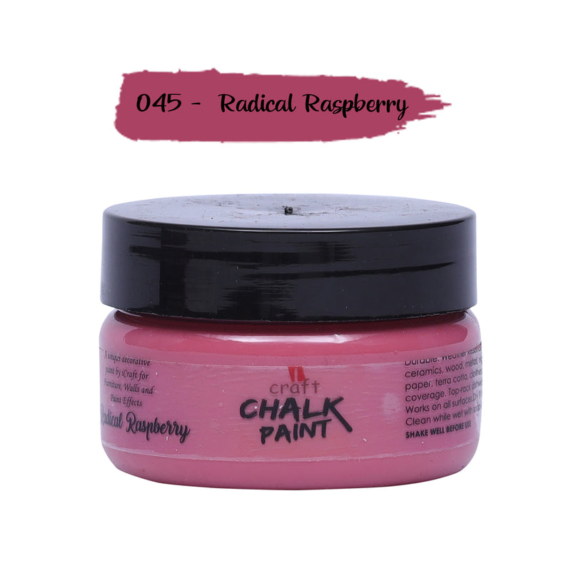iCraft Chalk Paint -Radical Raspberry, 50 ml
