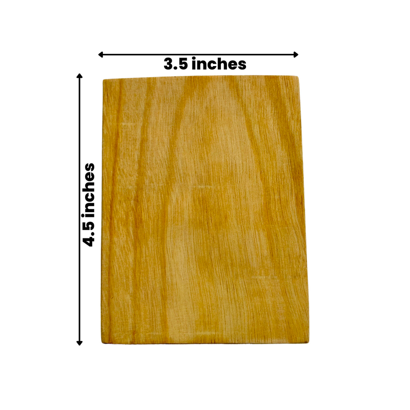 Stationerie Natural Wood Slice for Painting - Rectangle 4.5 x 3.5 inches