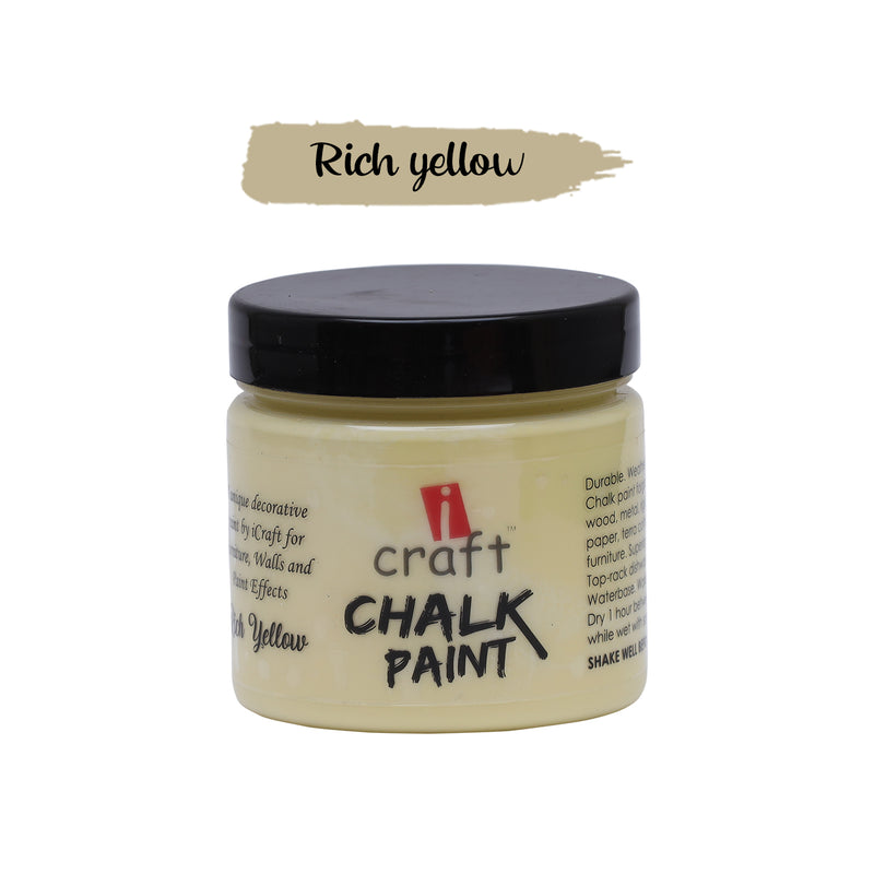 iCraft Chalk Paint -Rich Yellow, 250 ml