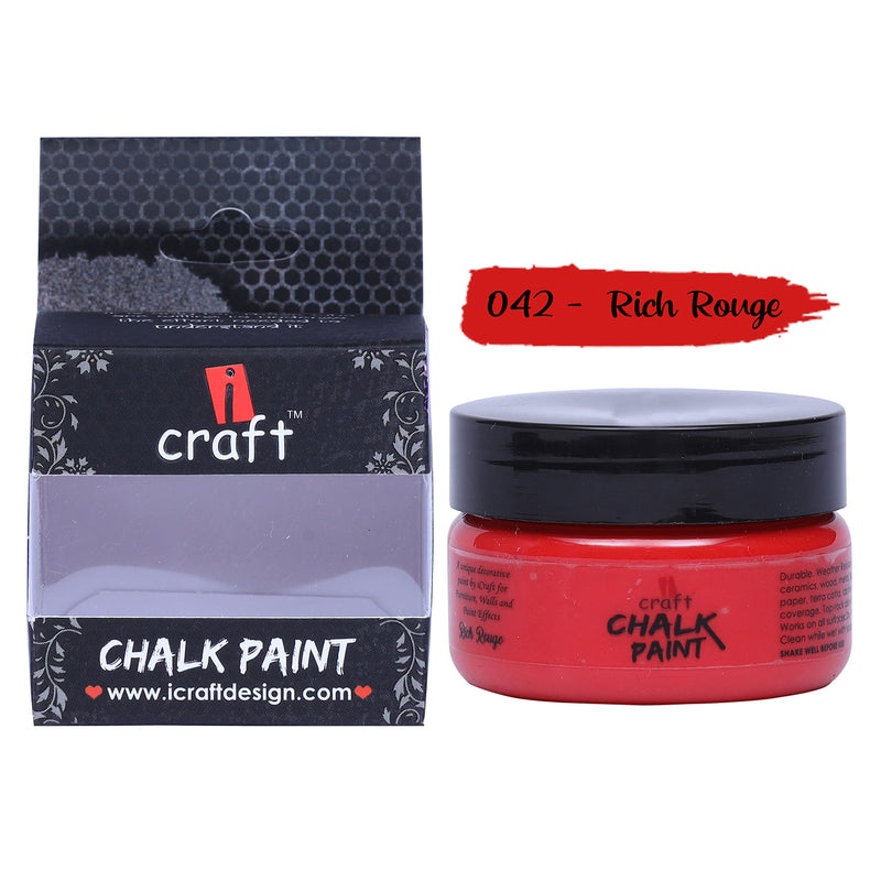 iCraft Chalk Paint -Rich Rough, 50 ml