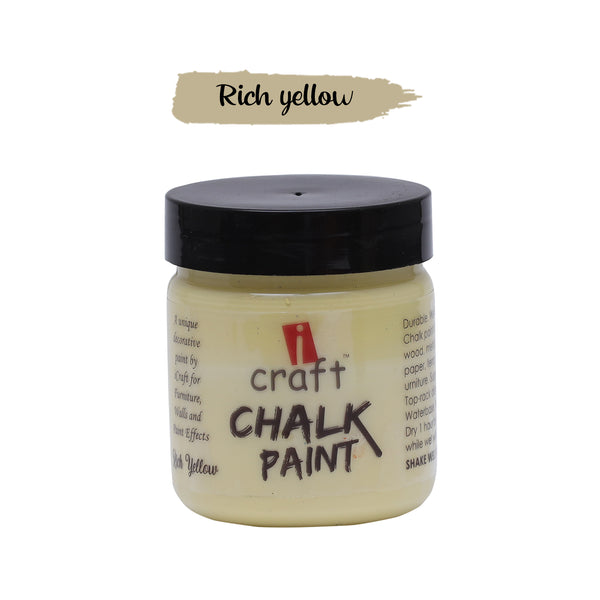 iCraft Chalk Paint -Rich Yellow, 100 ml